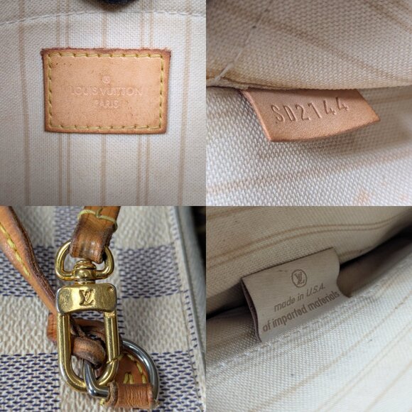 LOUIS VUITTON Damier Azur Neverfull Pouch - Picture 6 of 15